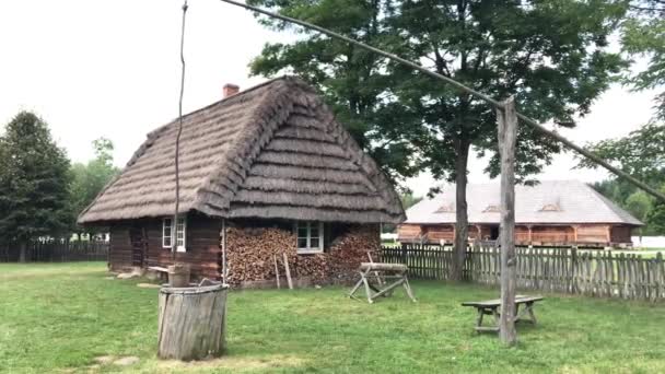 Folkkulturmuseet Och Etnografiska Parken Kolbuszowa Sydöstra Polen — Stockvideo