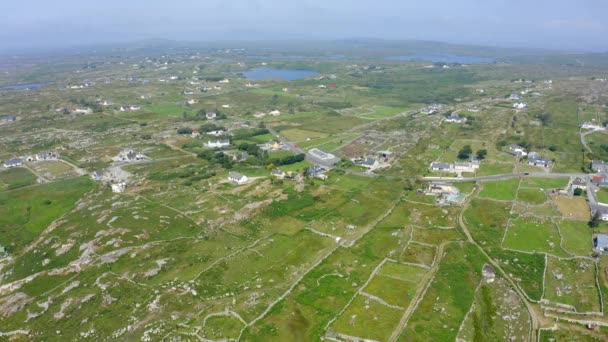 Ardmore Connemara Condado Galway Irlanda Julio 2021 Drone Vuela Gradualmente — Vídeo de stock