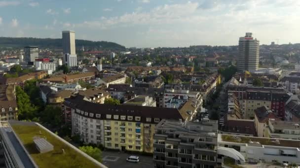 Luftaufnahme Des Zürcher Viertels Langstrasse Schweiz — Stockvideo