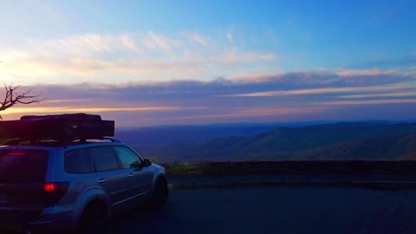 Magiska Flygning Antenn Drönare Filmiska Bilder Utsikt Shenandoah River Blue — Stockvideo