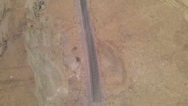 Μια Μοναδική Και Όμορφη Desert Highway — Αρχείο Βίντεο