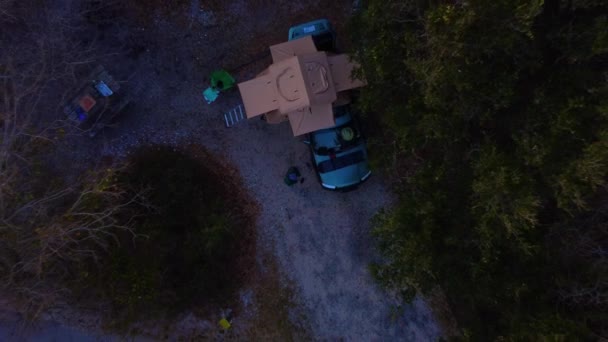 Piękne Dni Złote Godziny Antenowe Drony Filmowe Pierwszego Lądowania Virginia — Wideo stockowe
