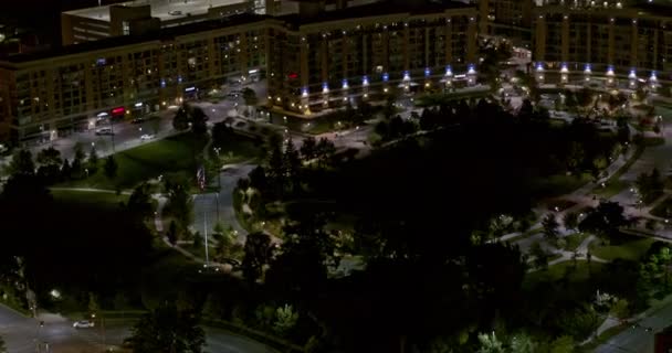 Omaha Nebraska Aerial Circular Pan Shot Birds Eye View Turner — Vídeos de Stock