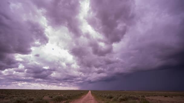 Tratta Una Serie Tempeste Diurne Che Inseguono Spedizione Negli Stati — Video Stock