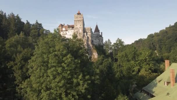 Castello Bran Dracula Transilvania Monumento Nazionale Romania — Video Stock