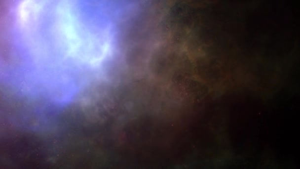 Nuages Nébuleux Poussière Cosmique Dans Univers — Video