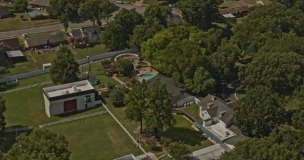 Memphis Tennessee Luchtfoto V23 Pan Rechts Landschap Vastleggen Van Beroemde — Stockvideo