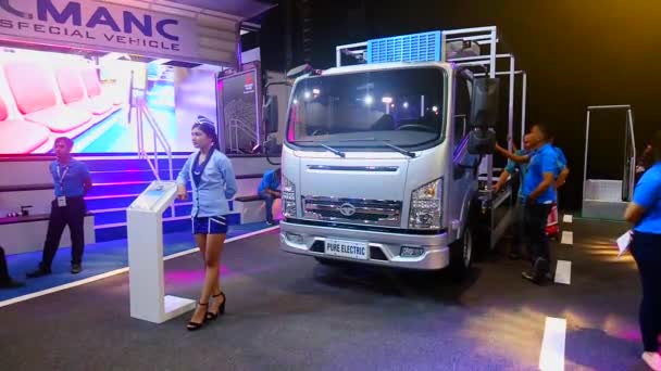 Pasay Outubro Daewoo Truck October 2018 Philippine International Motor Show — Vídeo de Stock