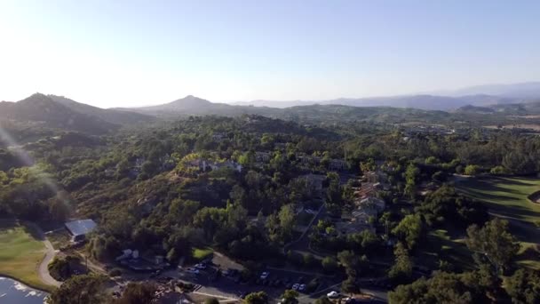 Mount Woodson Castle Quartier Par Drone Aérien Ramona Californie Usa — Video