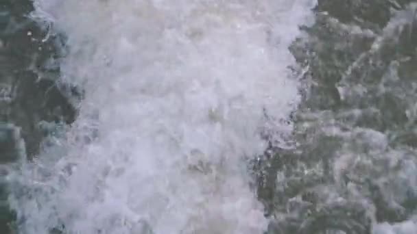 Backwash Barco Rápido Mar Aberto Lago Água Morta Barco Lago — Vídeo de Stock