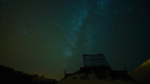 Incroyable Laps Temps Déplacement Des Étoiles Voie Lactée Dans Ciel — Video