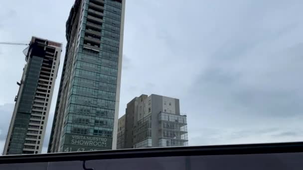 Hyperlapse Een Zeer Bewolkte Dag Mexico Stad — Stockvideo