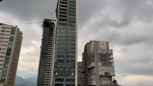 Bulutlar Mexico Şehrinin Üzerinde Zaman Ayarlı — Stok video