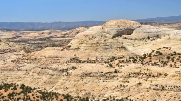 Panorama Paisagem Rochosa Sedimentar Grande Escadaria Escalante Monumento Nacional Utah — Vídeo de Stock