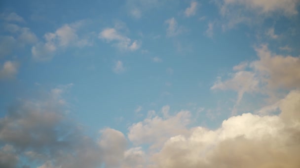 Vista Del Cielo Cuando Sol Pone Las Nubes Están Volviendo — Vídeos de Stock