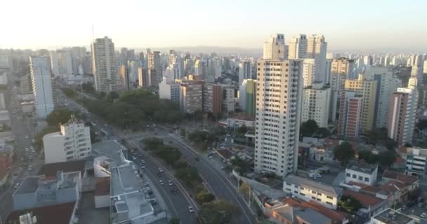 Fps Drone Shots Vila Mariana Paulo Brazil Afternoon — стокове відео