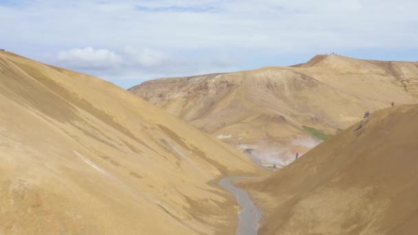 Kerlingarfjoll Parco Nazionale Nel Centro Dell Islanda Prese Aria Geotermiche — Video Stock