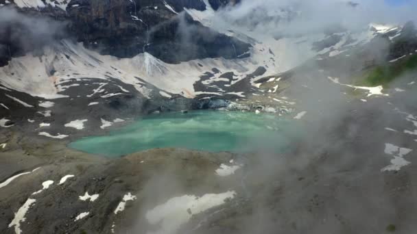 Hermosa Vista Del Paisaje Las Montañas Lago Griesslisee Klausenpass Suiza — Vídeos de Stock