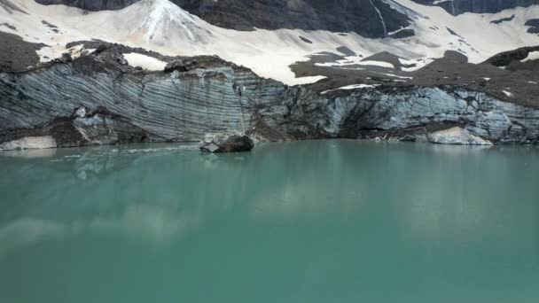 Lago Glaciar Vidrioso Suiza — Vídeos de Stock