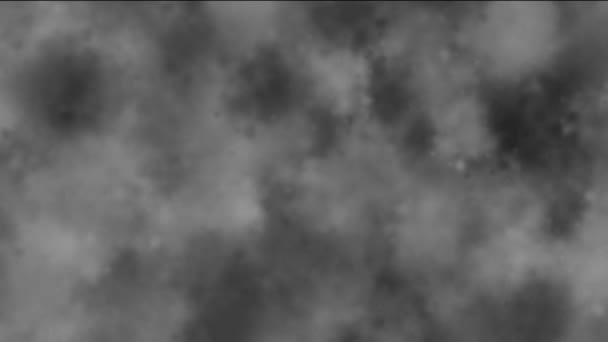 Chmura Dymna Czarnym Tle Dym Para Mgła Chmura Realistyczna Chmura — Wideo stockowe