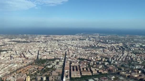 Valencia City Spain Airview — 비디오