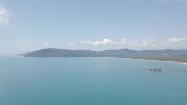 Panorama Thornton Beach Alexandra Bay Cape Tribulation Daintree National Park — Vídeo de Stock