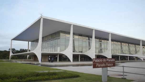 Fachada Palácio Planalto Presidência República — Vídeo de Stock