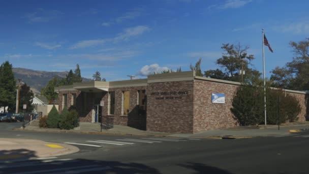 Fachada Exterior Del Edificio Oficinas Correos Estados Unidos Ashland Oregon — Vídeo de stock