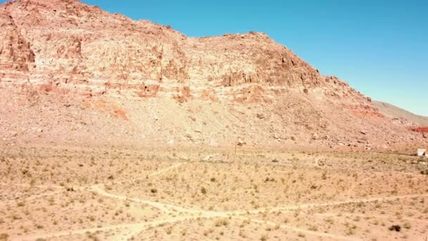 Las Vegas Nevada Desert Mountain Drone — Vídeo de stock