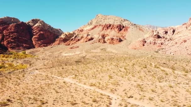 Drone Las Vegas Nevada Mountains — Stock Video