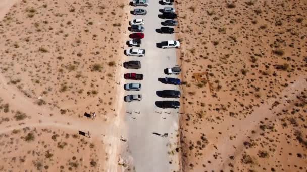 Nevada Wüste Parkplatz — Stockvideo