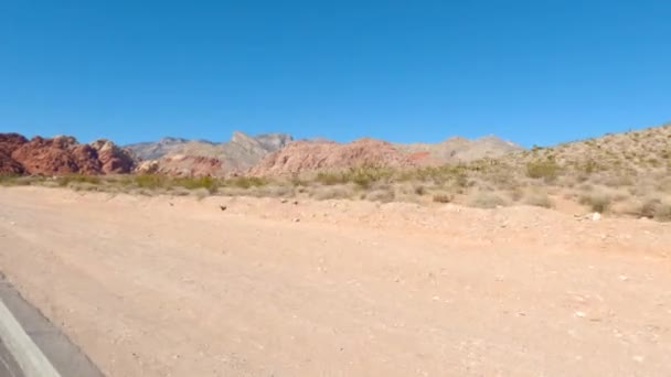 Пустельний Шлях Біля Гір Невада — стокове відео