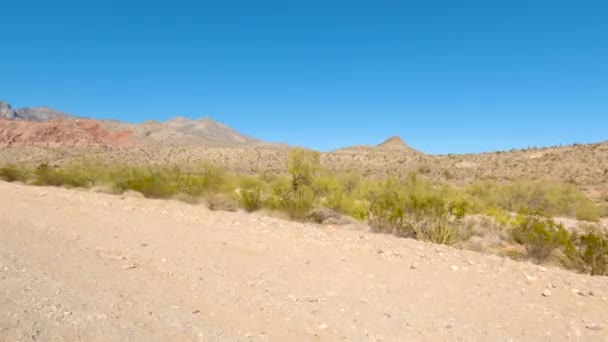 Dune Sabbia Montagne Nevada — Video Stock