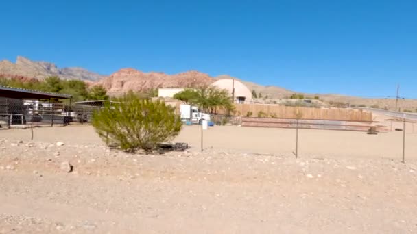 Home Ranch Nevada Desert — Stock Video