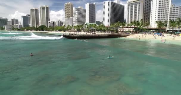 Fliegende Pov Küstenpanorama Von Australien Aquamarinwasser — Stockvideo