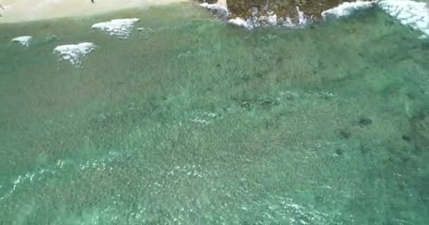 Repülő Pov Fülöp Szigetek Tengerparti Panorámája Kék Vízben — Stock videók