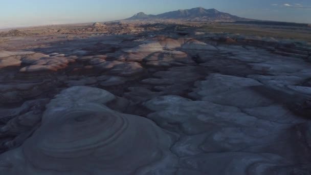 Imagens Drones Alienígenas Lisos Como Montes Rocha Vales Mars State — Vídeo de Stock