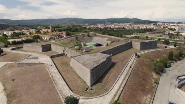 Fort Van Neutel Oude Militaire Vesting Chaves Portugal — Stockvideo