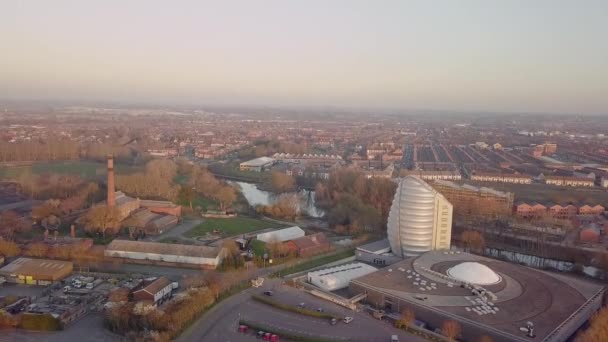 Dies Konzentriert Sich Auf Das Weltraumzentrum Leicester Während Einen Hervorragenden — Stockvideo