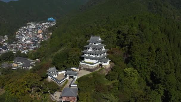 Castillo Gujo Hachiman Prefectura Gifu Japón — Vídeo de stock