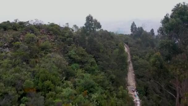 Entrenubes Natural Park Bogota Colombia Utsikt Fra San Cristobal – stockvideo