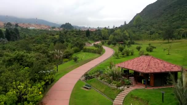 Parque Entrenubes Bogotá Sul Vista San Cristobal — Vídeo de Stock