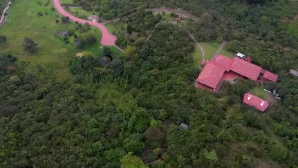 自然公園シェルター ボゴタ サンクリストバル24からの眺め — ストック動画
