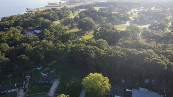 Luftangriff Auf Den Muskegon Country Club Muskegon — Stockvideo