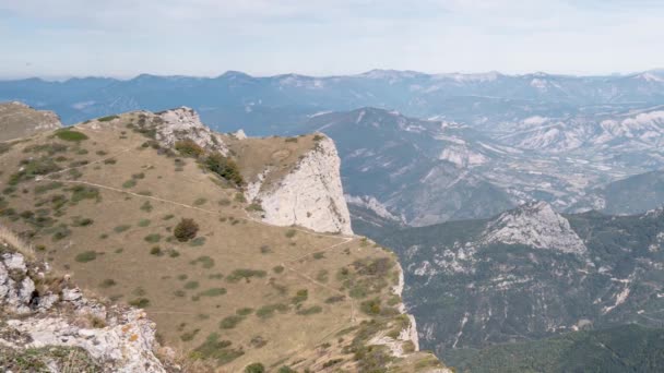 Scenic View Vanaf Les Trois Wordt Een Zonnige Dag Zomer — Stockvideo