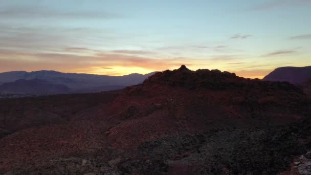 George Utah Usa Schöne Luftaufnahme Über Den Hügeln Und Bergen — Stockvideo