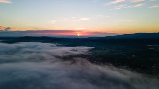 Jarabacoa Sonnenaufgang Einem Karibischen Land Dominikanische Republik Mit Der Sonne — Stockvideo