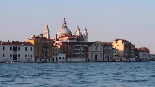 Canal Grande Venedig Italien Sonnenuntergang — Stockvideo