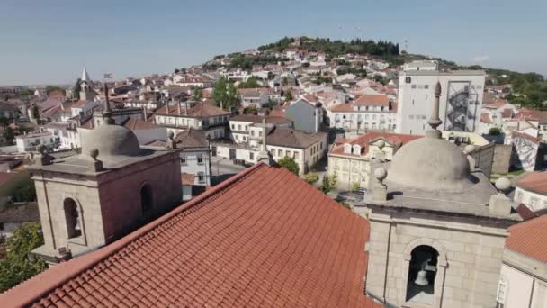 Achteruitkijkspiegels Van Daken Het Schilderachtige Castelo Branco Portugal — Stockvideo