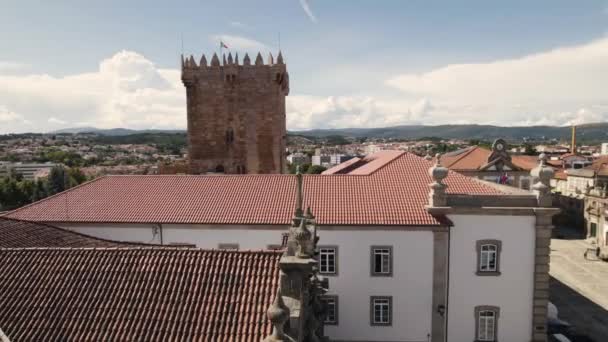 Turistické Kanceláře Regionální Muzeum Flaviense Venkovní Pohled Portugalsko — Stock video